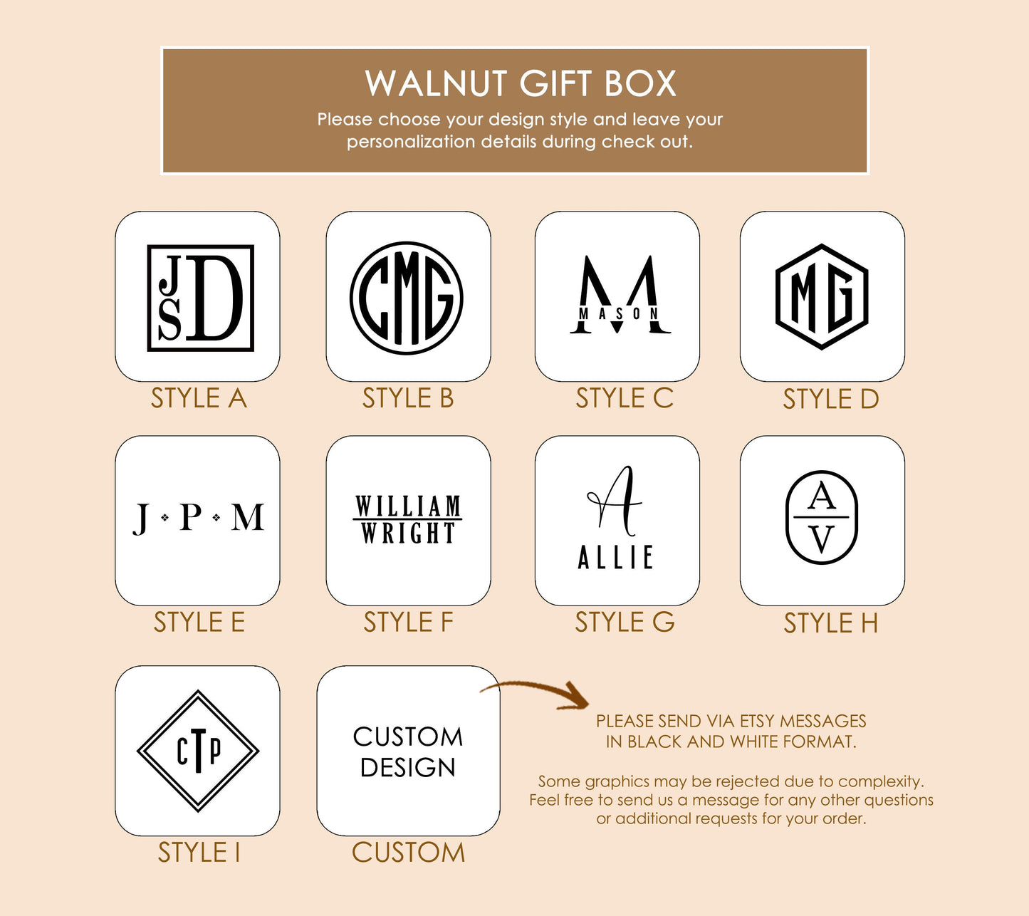Square Walnut Watch Gift Box & Pillow Only (Watch NOT Included) - Apple Watch Gift Box, Custom Unique Accessory Box for Men Dad Husband Son