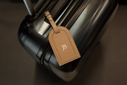 Embossed Luggage Tag - Custom Monogrammed Suitcase Tag, Travel Essentials, Diaper Bag Name Tags, Retirement Birthday Wedding Travel Gifts