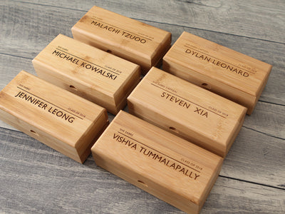 Personalized Multi-Tool w/ Optional Bamboo Box - Engraved Wood Knife Pliers, Wedding Gift Groom Groomsmen Husband Construction Worker
