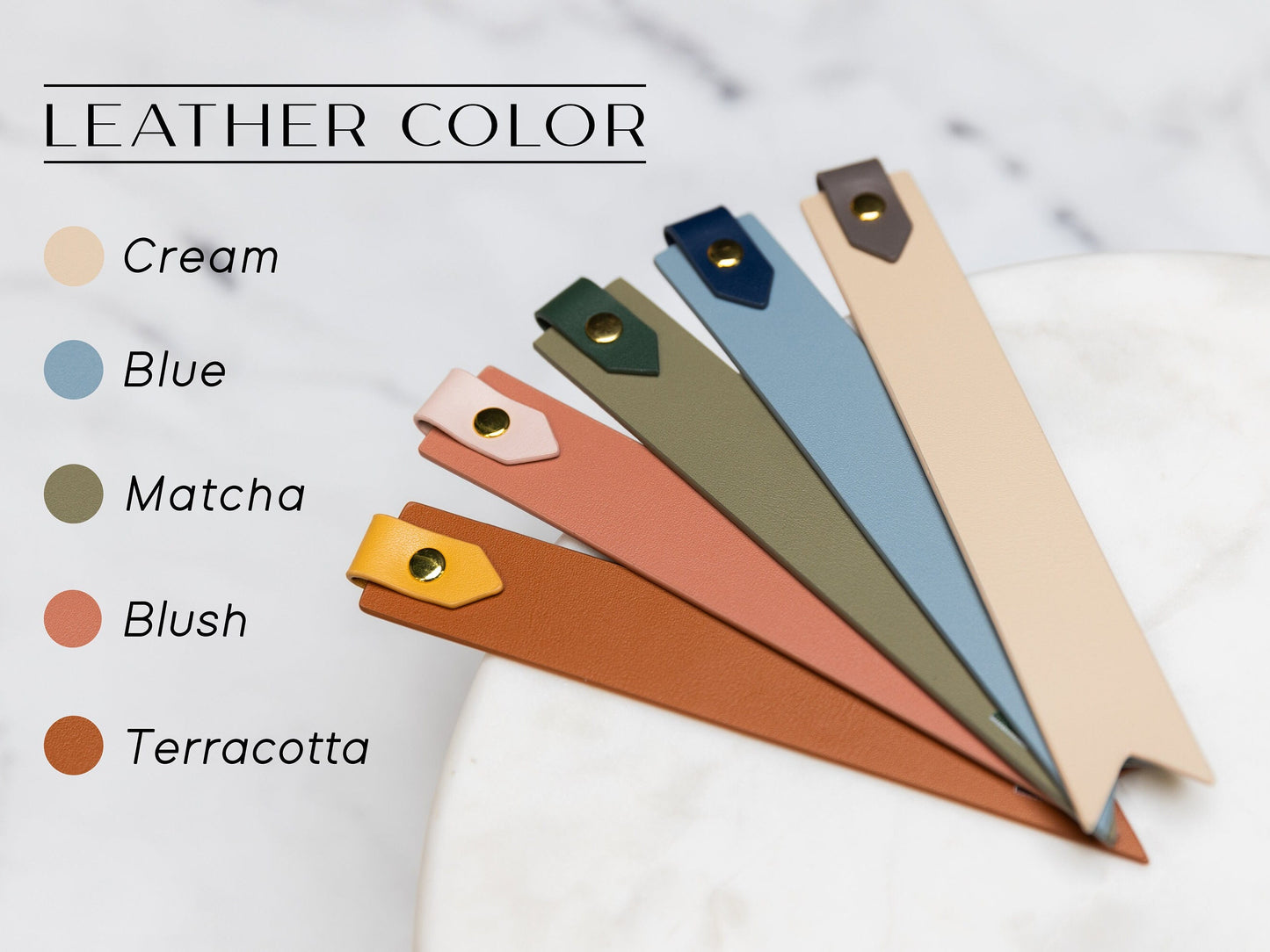 Engraved Leather Bookmark w/ Loop (D2) - Custom 3rd Anniversary Gift for Her Him, Bible Quote or Message Book Mark, Church Bible Page Marker